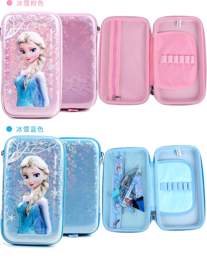 Disney waterproof pencil pouch Frozen high quality student school supplies girls cute pencil bag Child gift