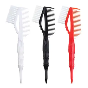 

Hair Color Dye Comb Brushes Tool Tint Coloring Dye Two-sided Comb Brush High Quality Anti-skid handle double-sided hair dye comb
