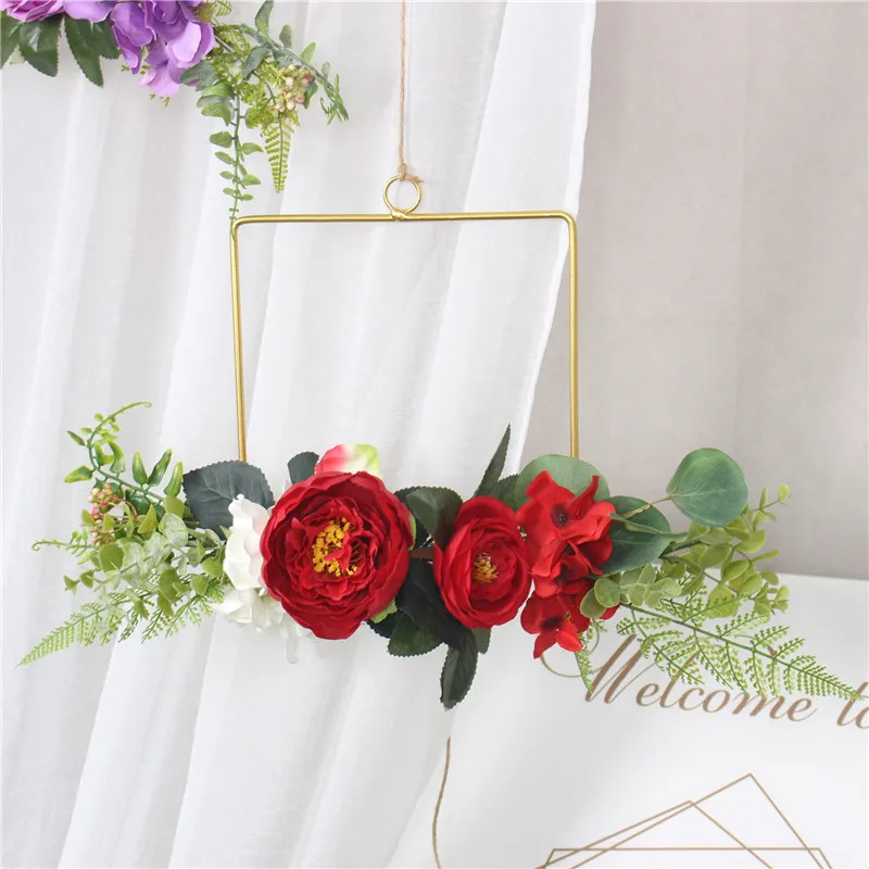Скандинавский искусственный цветок подвесная гирлянда кронштейн для свадебного