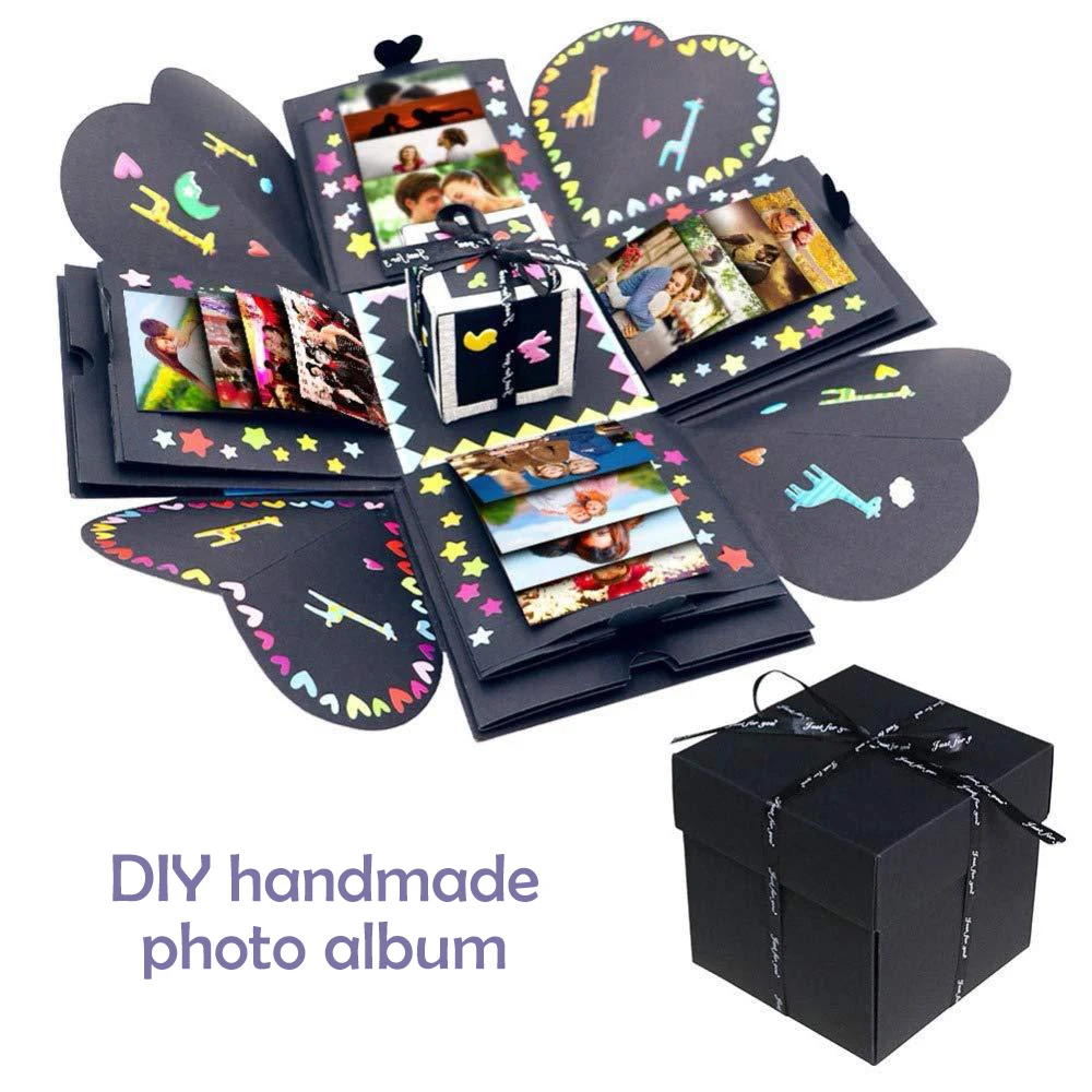 DIY Фотоальбом креативный сюрприз любовь взрыв коробка Руководство скрапбук на