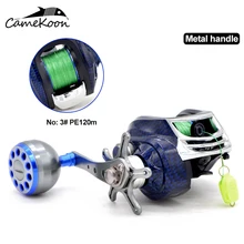 Низкопрофильная морской пресноводный Рыболовная катушка для заброса приманки Рыболовная катушка 7,1: 1 Передаточное отношение правая ручная катушка для приманки с оплеткой