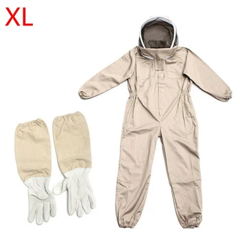 

Safety Professional With Glove Protective Clothing Farm Apiary Bee Proof Ventilated Outfit Beekeeping Suit Garden Veil Hood