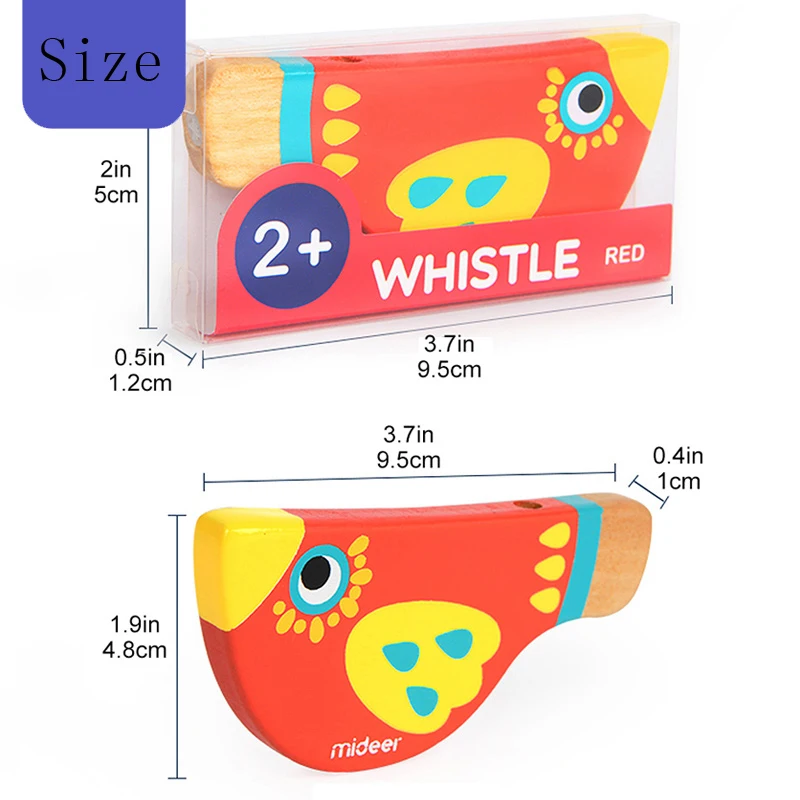 Детская деревянная мультяшная музыкальная птица свисток окрашенный деревянный свисток детская головоломка обучающая игрушка-свисток для раннего обучения