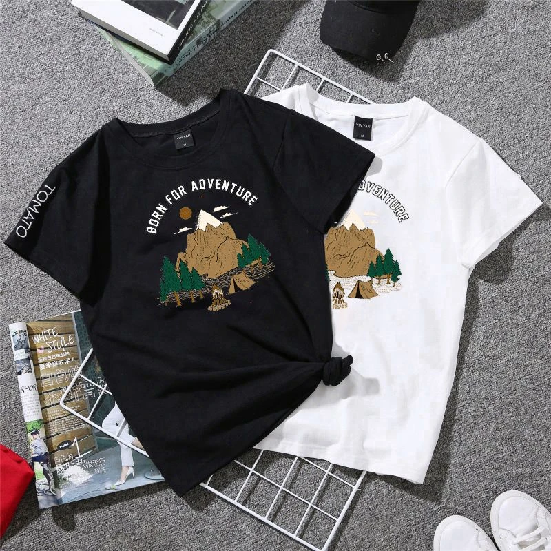 Mountain Camping Iron On Stickers Washable Appliques A-level Patches Heat Transfer For DIY T-shirt Accessory Clothes Jeans Decor