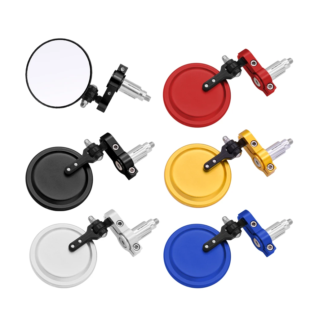 Universal Motorcycle Handle Mirror Aluminum Bar End Rearview Mirrors Accessories For Suzuki SV TL1000 DL650 GSR 600 750 GSXS750