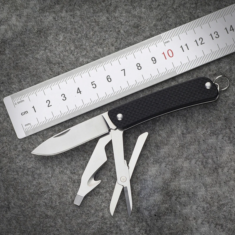 Ceny Mack Walker WA631 kieszonkowy EDC wielofunkcyjna nóż z otwieracz do butelek otwieracz do butelek przecinak do pasów nożyczki do Camping polowanie Survival