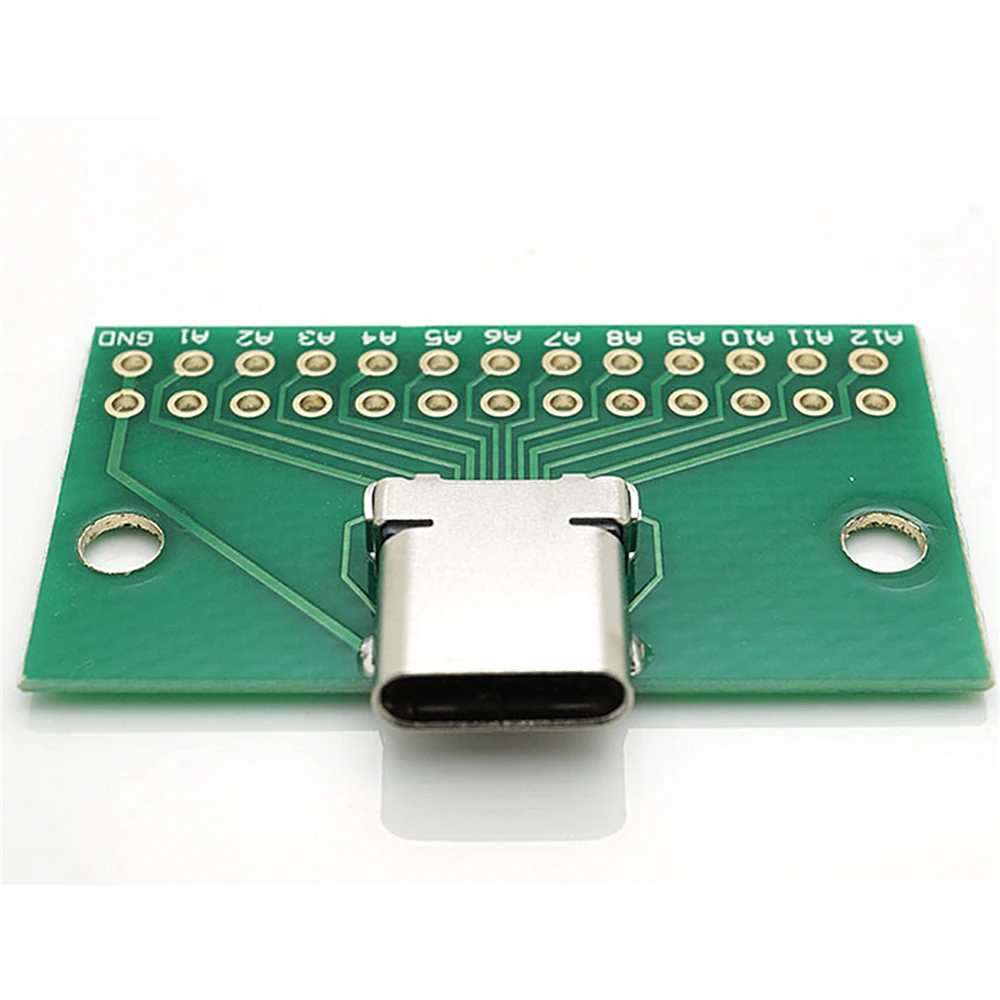 

USB Type-C Socket with PCB Board Replacement 24P Socket Base Test Board