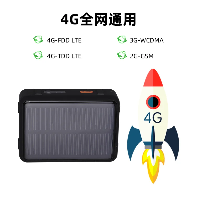 4G Full Netcom GPS трекер на солнечной энергии с 9000 мАч длинным временем ожидания овцы