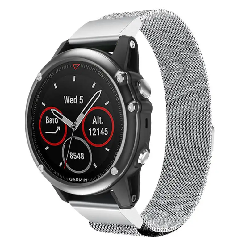 Миланская Магнитная Быстрая Установка часов Ремешок для Garmin Fenix 5X/5X Plus Смарт-часы долговечные аксессуары#810