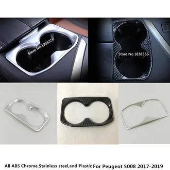 

For Peugeot 5008 2017 2018 2019 2020 Car Detector Inner Interior Trim Center Console Cup Gear Box Frame Armrest Moulding 1pcs
