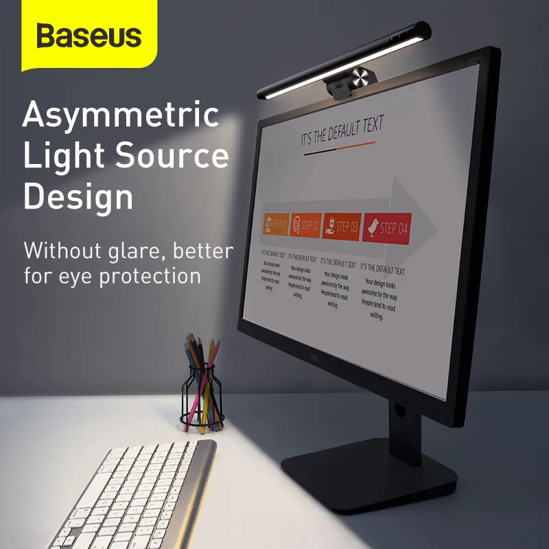 Baseus Screen Hanging Light Desk Lamp Computer Laptop Light Table Lamp For LCD Monitor Lamp Study Reading Light