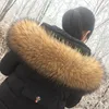 2022 100% Natural Jacket Fur Collar Real Raccoon Fur Women Scarves Winter Coat Female Neck Cap Long Warm Genuine Fur Scarf 5