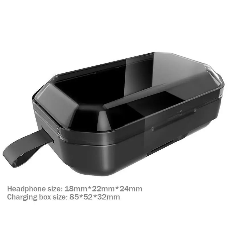 c TWS T9 Bluetooth V5.0 гарнитура беспроводные наушники стерео двойной микрофон наушники 7000 мАч большая емкость для зарядки мобильных устройств - Цвет: c