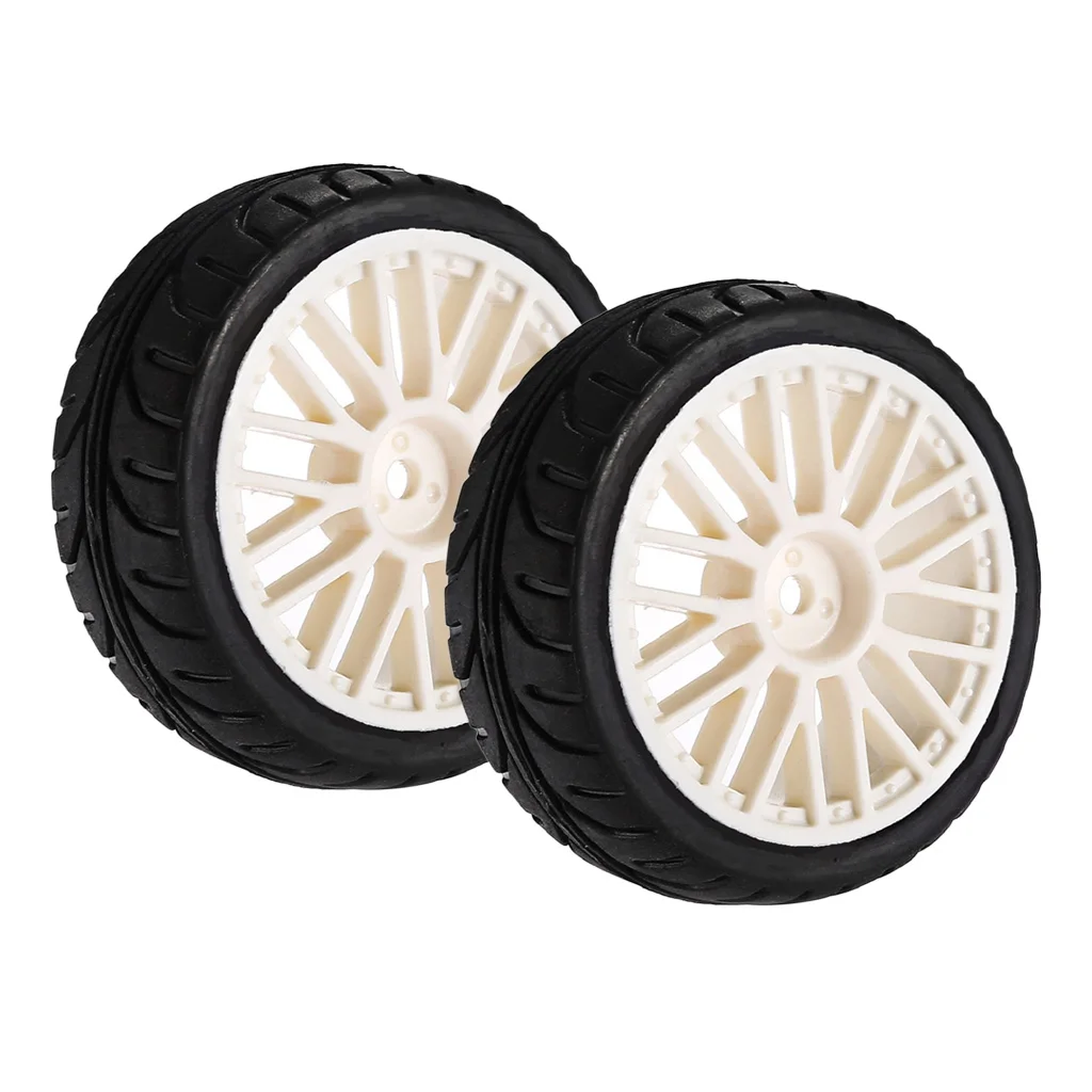 Set of 2pc Tire Tyre & Wheel for 1/10 RC HPI HSP  Savage XS TM Flux MT LRP Traxxas Axial