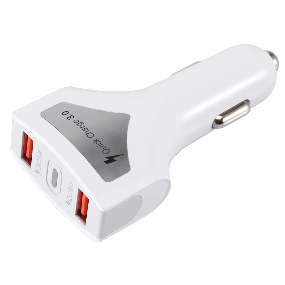 Универсальное 2 USB быстрое зарядное устройство 3,0 Автомобильное зарядное устройство QC3.0 светодиодный Duble Быстрая зарядка USB Автомобильное зарядное устройство для Iphone X 8 Plus samsung Note 4 5