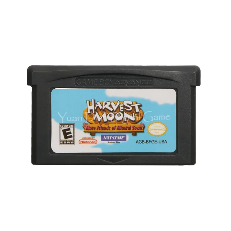 Картридж для игровой консоли Nintendo GBA с изображением Луны и других друзей