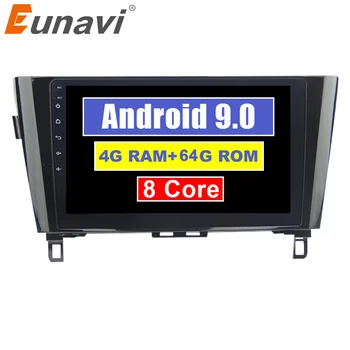 Kaufen Eunavi 2 Din Android 9,0 Auto Radio Multimedia Für Nissan X-Trail Qashqail 2014-2017 Steuergerät Stereo GPS Navigation TDA7851 8core