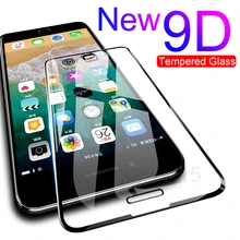 9D полное покрытие закаленное стекло для iPhone X XR XS 11 Pro Max Защита экрана для iPhone 7 8 Plus 6 6s Plus защитная пленка