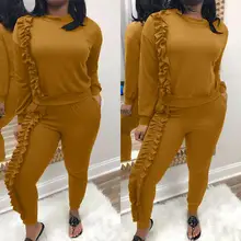 Модные женские осенние модные узкие брюки с листьями, спортивный костюм для отдыха, ropa deportiva hombre#0905