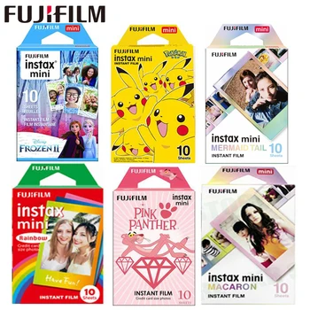 

10 Sheets Fuji Fujifilm instax mini 9 films 3 Inch film for Instant Camera mini 8 9 7s 25 50s 90 Frozen Pokemon Photo paper