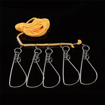 

Stainless Steel Live Belt Float Fishing Tackle For Accessories Snap Stainless Steel Fishing Lock Stringer Ropes Buckle