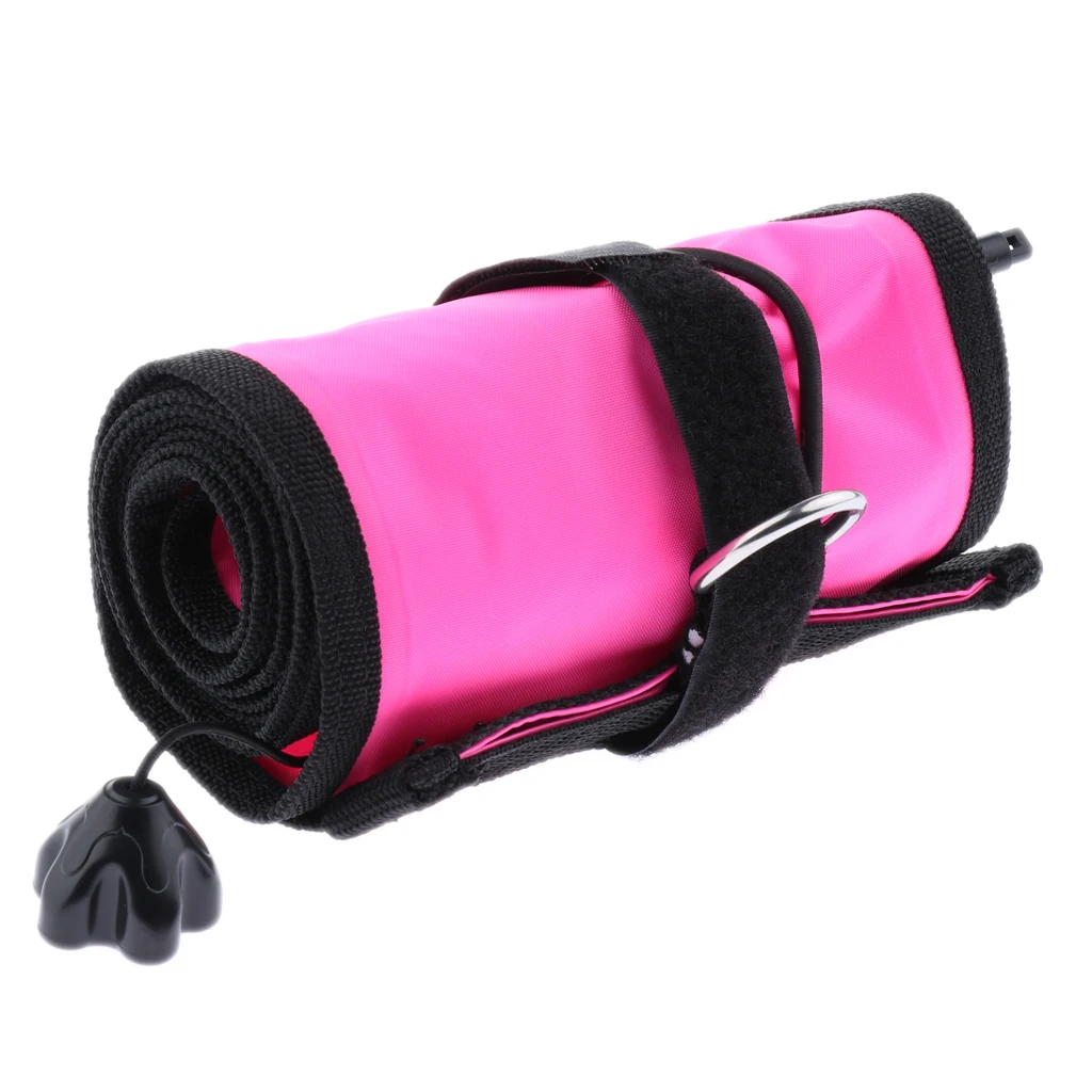 Diver Signal Marker Inflatable Tube with Plastic Clip for Diving Snorkeling Underwater Safety Signal Buoy Float for Water Sports