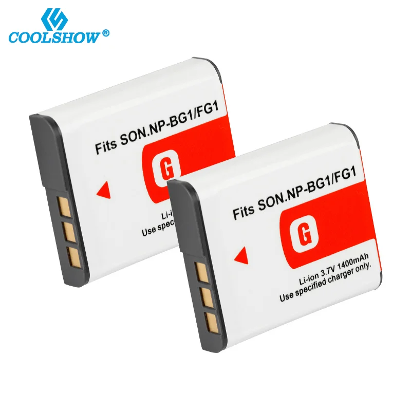 Np-Bg1 Np Bg1 Fg1 Batteria Per Sony Dsc-H50 Dsc-H55 Dsc-H3 Dsc-H7 Dsc-H9 H10 H20 W100 Wx1 Batterie Per Foto/Videocamera Npbg1 Npfg1 1400Mah