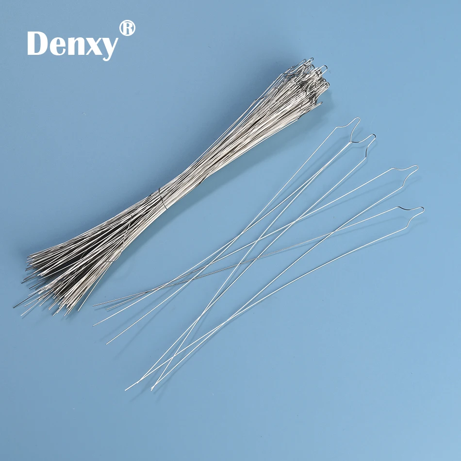 Denxy 500pc High Quality Long Type Metal Orthodontic Ligature Wire Orthodontic Bracket Kobayashi