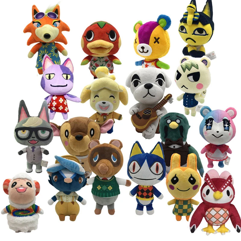 New 20cm Cartoon Animal Crossing Plush Toy Cute Animals Bear Dog Cat Owl Stuffed Doll Toys Gifts Stuffed Plush Animals Aliexpress
