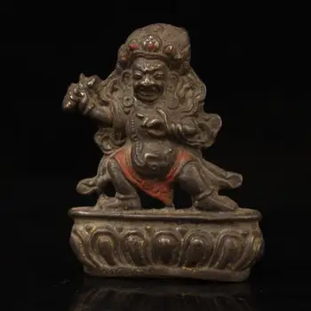 

Bronze Ware collection inlaid with colorful Vajra, Dharma protector, Buddha statue and Buddha's fortune