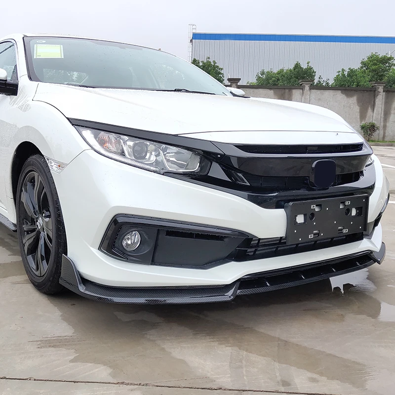 Передний спойлер для переднего бампера Honda Civic 10 2016 2017 2018 3 шт./компл.|Лифчики| |