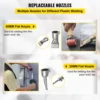 VEVOR 1600W Plastic Welding Gun 110V Hot Air Torch Palstic Welder Kit with Replacement Nozzles for PVC PP PE Pipe Vinyl Floor 4