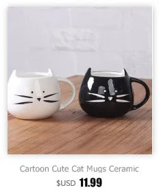 Креативный милый кот керамические кофейные кружки портативная ручка термос Фарфоровая чашка кружки с рисунками кошек стакан чайная чашка