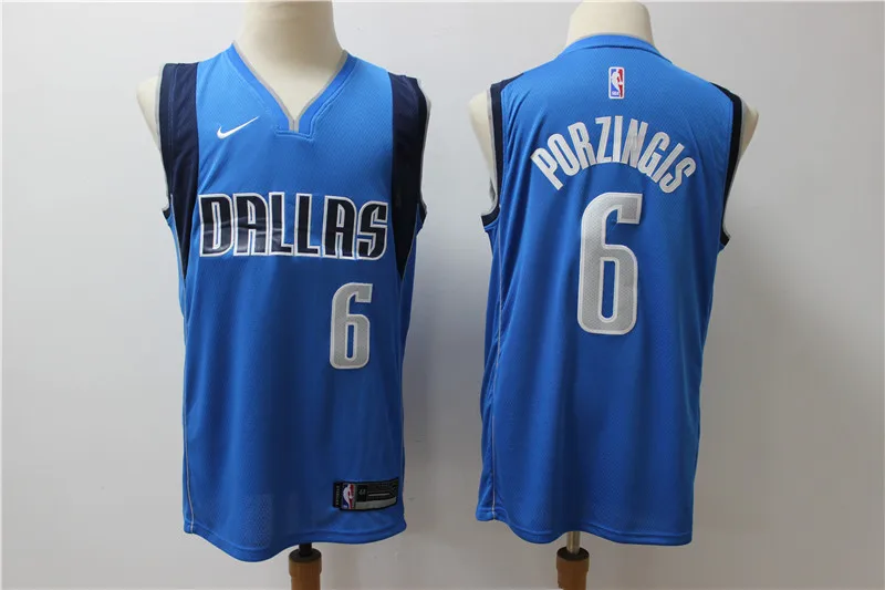 MEN /20 Даллас мужской baskeball#41 Dirk Nowitzki#77 Luka Doncic#6 Кристапс Порзингис майки - Цвет: MEN