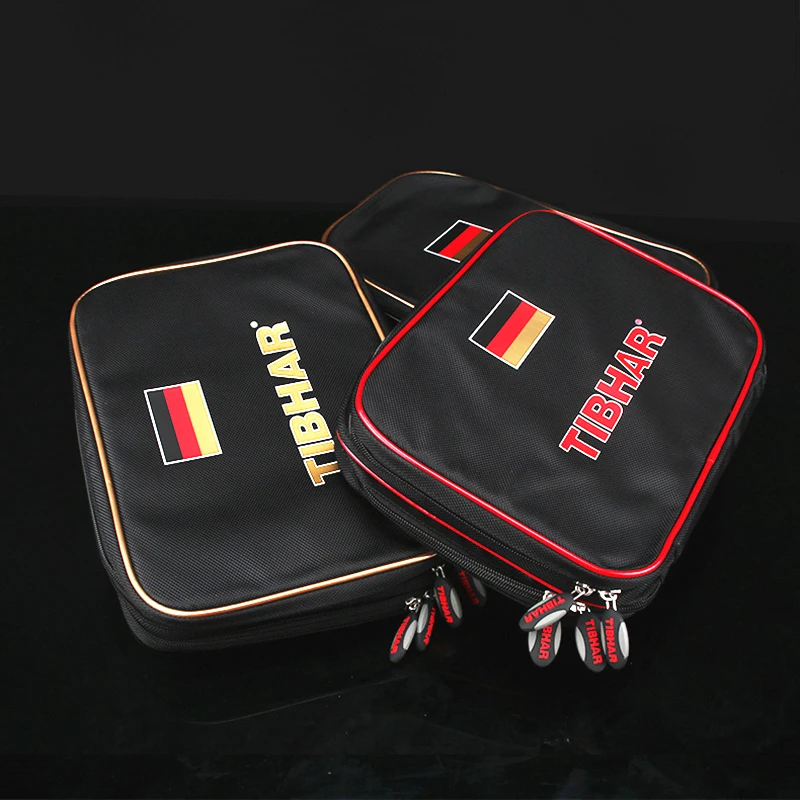 TIBHAR сумка для ракеток для настольного тенниса Германия Сборная двойной слой Квадратная летучая мышь весло пинг понг Чехол Набор