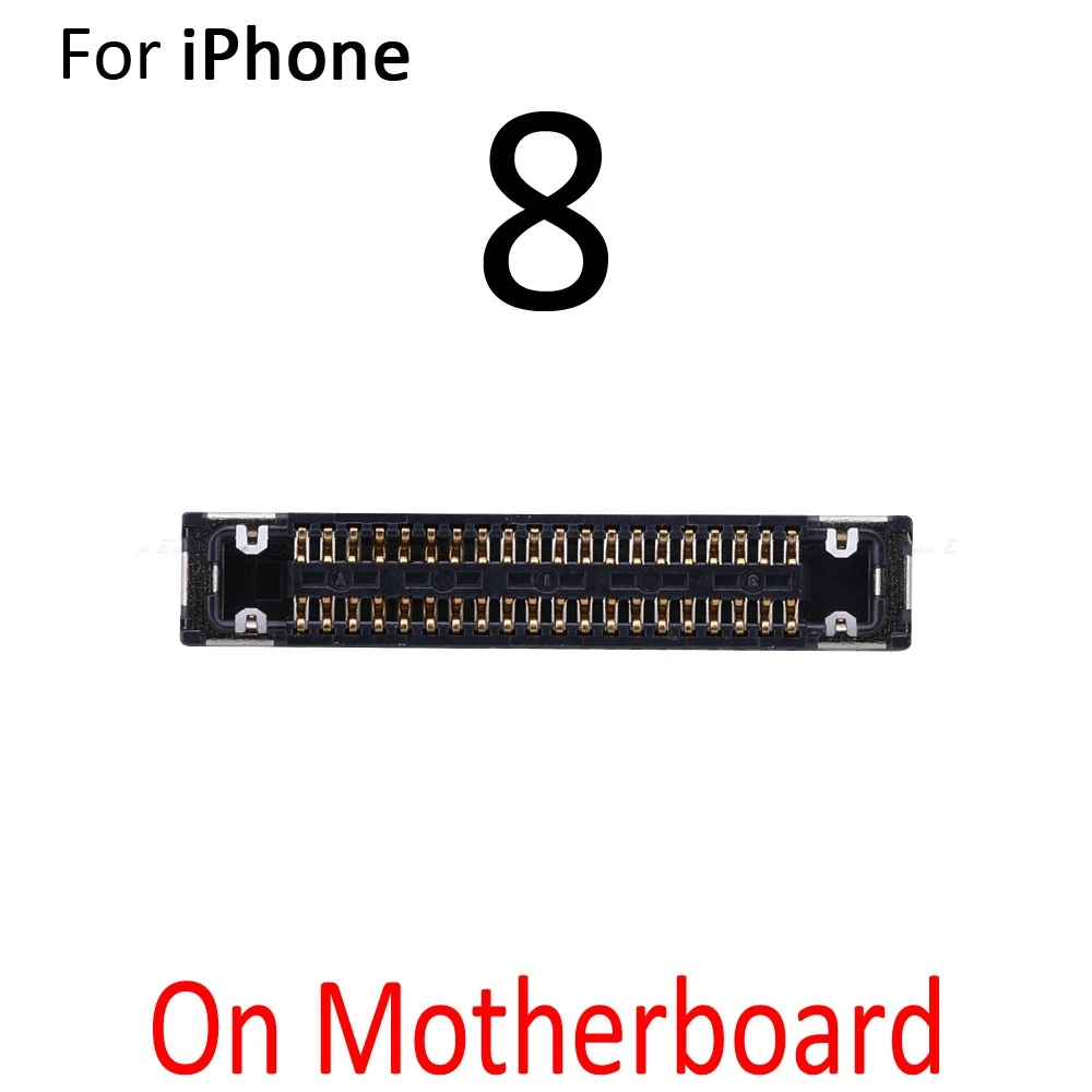 2 шт. встроенный FPC Разъем для iPhone 7 8 Plus X XR XS Max ЖК-экран на логике гибкий кабель материнской платы основная плата - Цвет: On Board 8