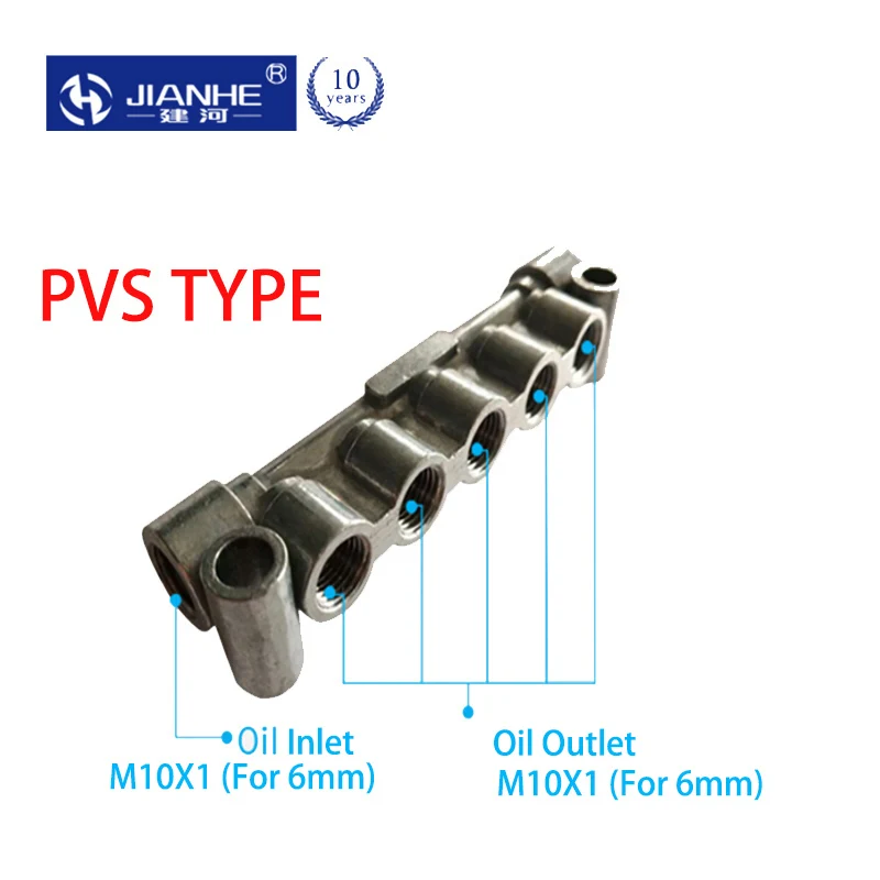 

PVS M10*1 Unidirectional gauge adjustable Oil Distributor/seperator valve for centralized lubrication system/CNC machine Centre