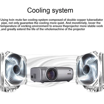 

Led Ceiling Mounted Watching Movie Meeting Room Home Theater Mini Projector Desktop LCD Display 1080P HD Bedroom Entertainment