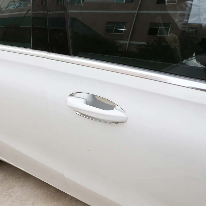 Для Mercedes Benz B класс W247 B200 автомобиля углеродное волокно ABS хром наружная дверная ручка чаши колпачки внешняя отделка Аксессуары