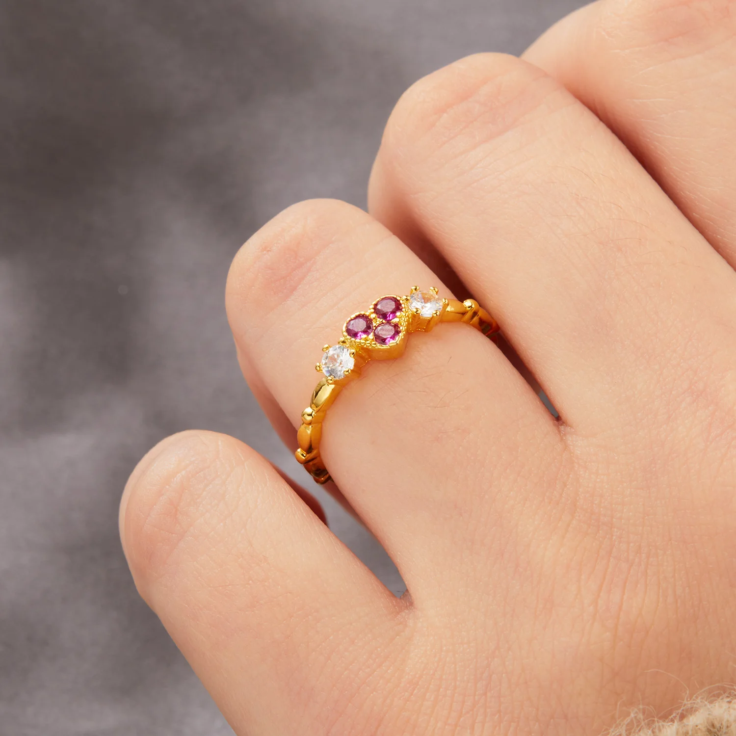 Elegant Stacking Ring 18k Gold Plated Simple Twist Faux - Temu