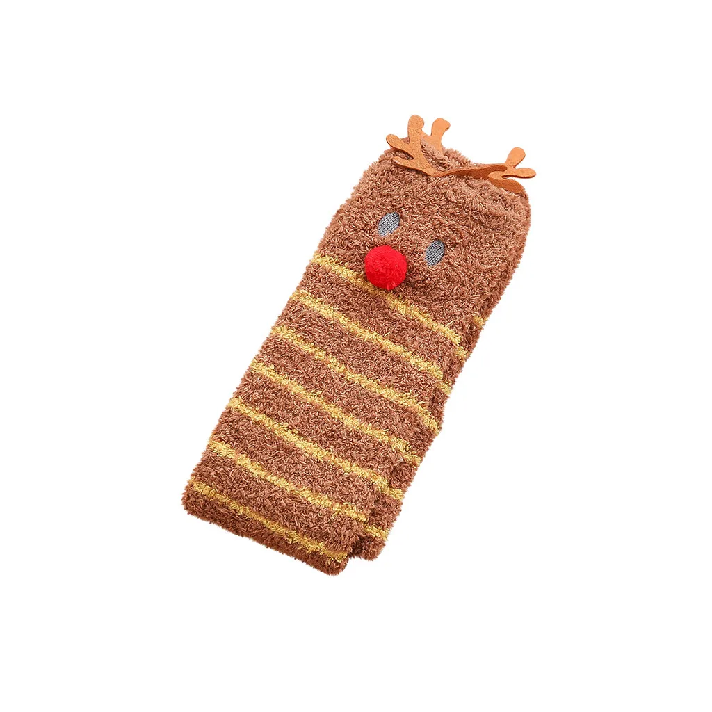 Jaycosin/носки с рождественским принтом; повседневные милые носки с героями мультфильмов; забавные носки для женщин; ; теплые носки для зимы