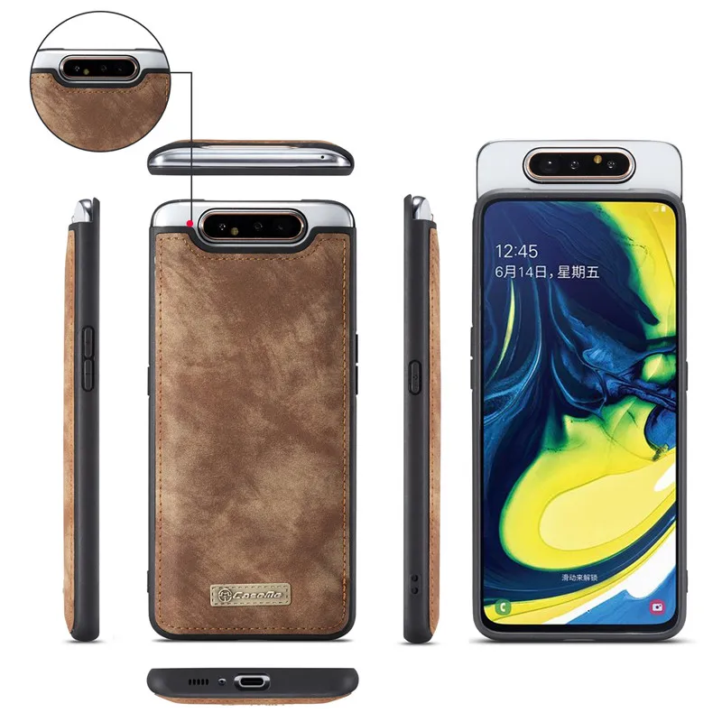 Чехол-портмоне для samsung Galaxy A80 A90 кожаные чехлы для samsung Примечание 10 9 8 S8 S9 S10 плюс S10E A20E A20 A40 A50 A70 крышка