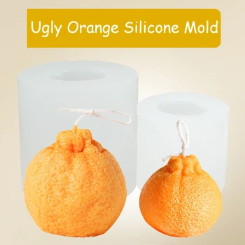 3D Orange Candle Mold 1