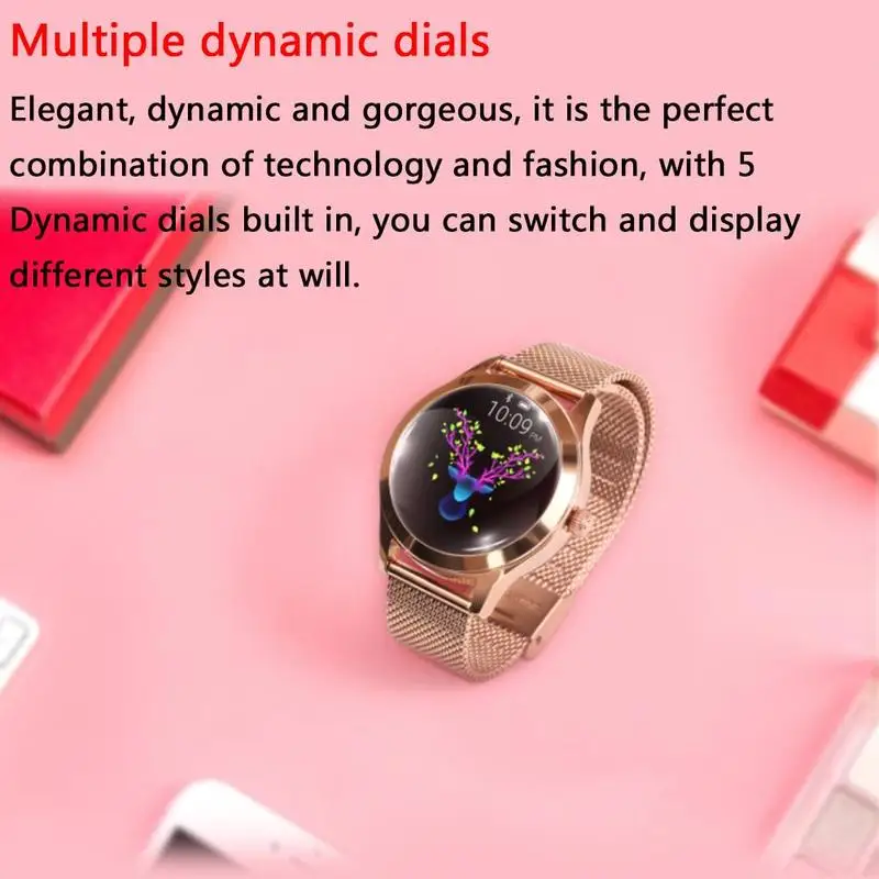 KW10 Smart Bracelet Waterproof flip screen Heart Rate Monitoring Exercise Pedometer Wrist Bright Screen Smart Watch