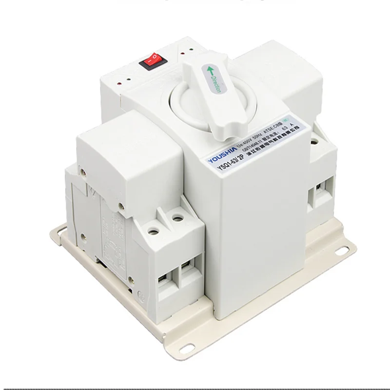 2 P/4 P 63A 220 V/380 V MCB тип двойной мощности автоматический переключатель