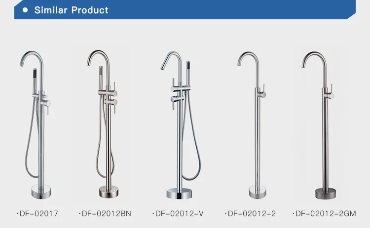 High Quality New Chrome Brass Goose Neck cUpc Bathtub Faucet Bathroom Products