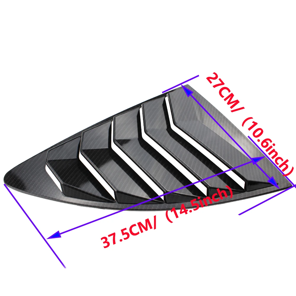 2 pcs/set Rear Quarter Window Louvers Spoiler Panel Vent for Scion FRS for Subaru BRZ Toyota 86 GT86 2013-ABS Stickers car rear window cover car side vent sticker