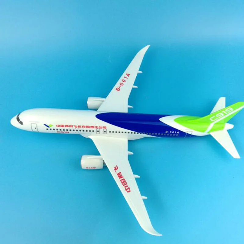 32 см большая коммерческая модель авиалайнера 1:200 сплав самолета COMAC C919 Air Airline W база airbus пластиковый самолет коллекционные игрушки