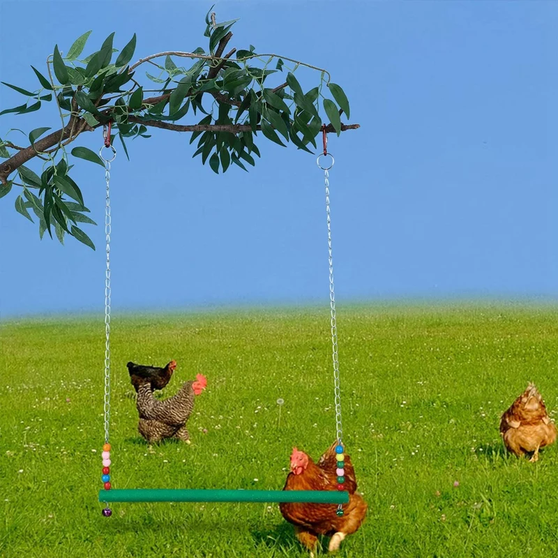 2 шт. деревянная курица качели ручной работы птица игрушки для домашних любимцев