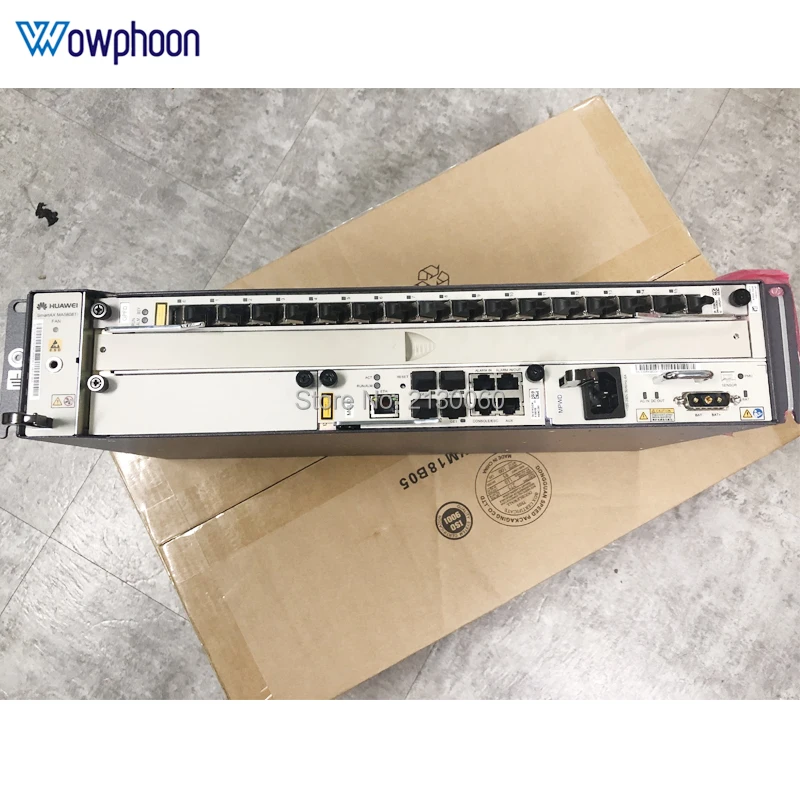 Оригинальный Huawei MA5608T 1G GPON OLT шасси + 1 * MCUD MPWD GPFD 16 порт B C терминал переменного тока